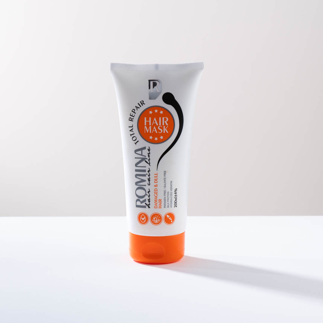 ماسک مو با آبکشی رومینا مناسب برای موهای خشک و آسیب دیده ظرفیت 200 میلی لیتر