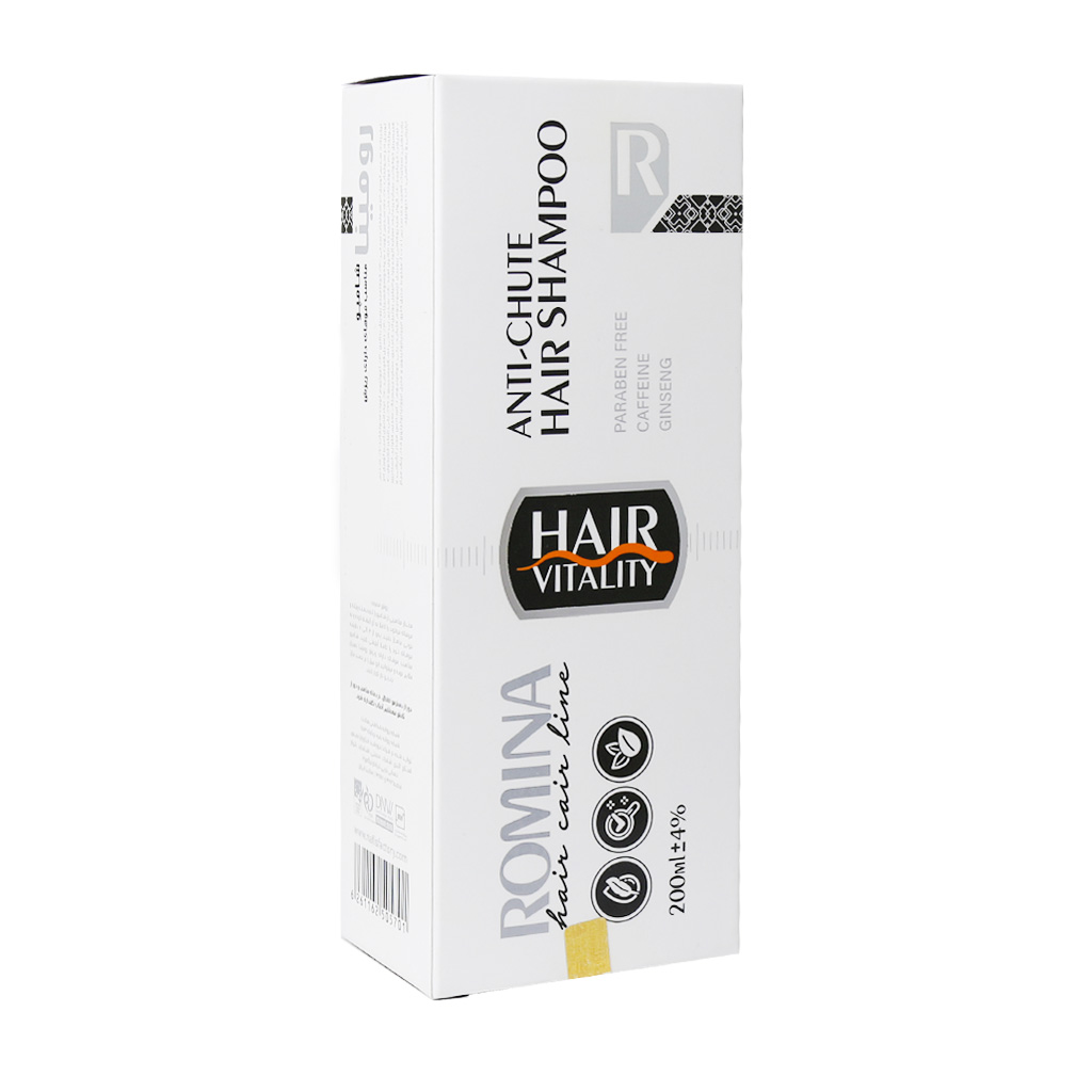 شامپو ضد ريزش مو رومینا ظرفیت 200 میلی لیتر